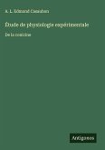 Étude de physiologie expérimentale Étude de physiologie expérimentale
