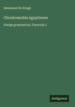 Cover Chrestomathie égyptienne