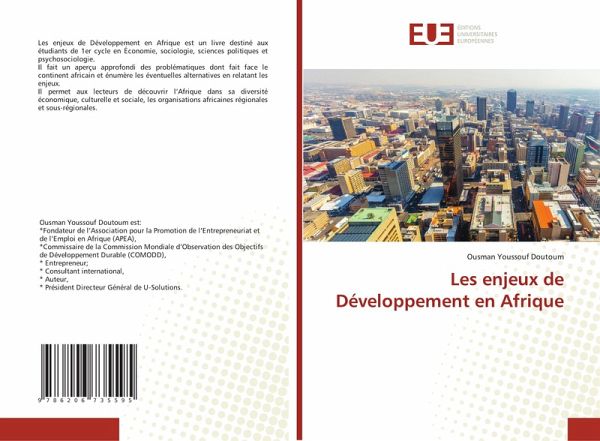 Les enjeux de Développement en Afrique Les enjeux de Développement en Afrique