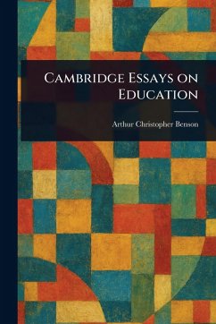 Cover Cambridge Essays on Education