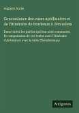 Concordance des vases apollinaires et de l'itinéraire de Bordeaux à Jérusalem Concordance des vases apollinaires et de l'itinéraire de Bordeaux à Jérusalem