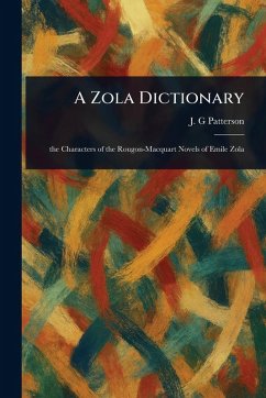 Cover A Zola Dictionary