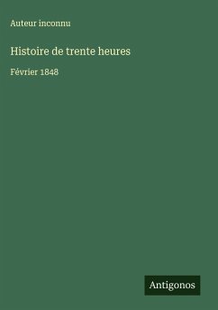 Cover Histoire de trente heures