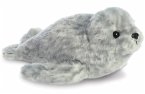 Aurora 31720 - Mini Flopsies Seehund grau, Harbour Seal, Plüschtier, 20 cm
