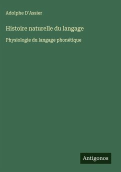 Cover Histoire naturelle du langage
