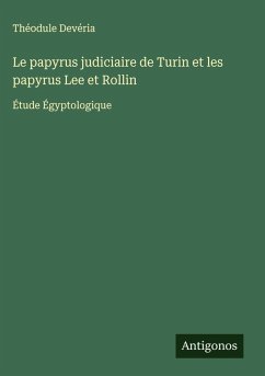Le papyrus judiciaire de Turin et les papyrus Lee et Rollin Cover Le papyrus judiciaire de Turin et les papyrus Lee et Rollin