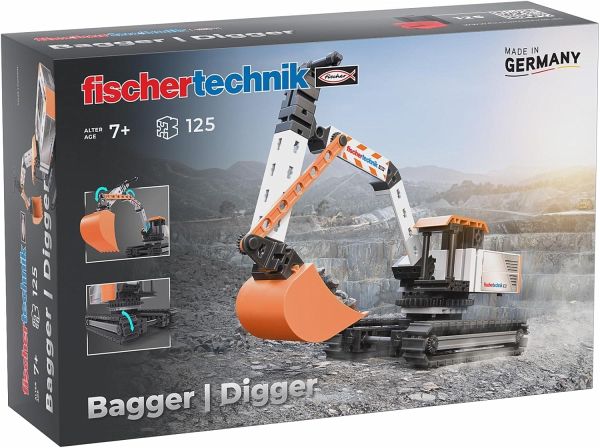 Fischertechnik 576104 - Bagger Digger, 125 Bauteile, Konstruktionsspielzeug ab 7 Jahren Fischertechnik 576104 - Bagger Digger, 125 Bauteile, Konstruktionsspielzeug ab 7 Jahren