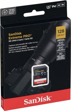 Cover SanDisk ExtremePRO SDXCV90 128GB 300MB UHS-II SDSDXDM-128G-GN4IN