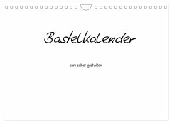 Bastelkalender - Weiss (Wandkalender 2026 DIN A4 quer), CALVENDO Monatskalender