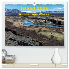 Island - Wunder aus Wasser (hochwertiger Premium Wandkalender 2026 DIN A2 quer), Kunstdruck in Hochglanz Island - Wunder aus Wasser (hochwertiger Premium Wandkalender 2026 DIN A2 quer), Kunstdruck in Hochglanz