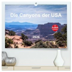 Die Canyons der USA (hochwertiger Premium Wandkalender 2026 DIN A2 quer), Kunstdruck in Hochglanz