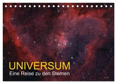 Cover Universum - Eine Reise zu den Sternen (Tischkalender 2026 DIN A5 quer), CALVENDO Monatskalender