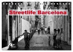 Streetlife Barcelona (Tischkalender 2026 DIN A5 quer), CALVENDO Monatskalender