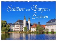Cover Schlösser und Burgen in Sachsen (Wandkalender 2026 DIN A2 quer), CALVENDO Monatskalender