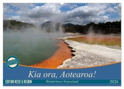 Cover Kia ora, Aotearoa - Wunderbares Neuseeland (Wandkalender 2026 DIN A2 quer), CALVENDO Monatskalender