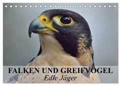 Cover Falken und Greifvögel. Edle Jäger (Tischkalender 2026 DIN A5 quer), CALVENDO Monatskalender