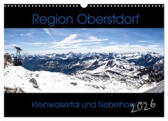 Cover Region Oberstdorf - Kleinwalsertal und Nebelhorn (Wandkalender 2026 DIN A3 quer), CALVENDO Monatskalender