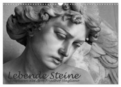 Cover Lebende Steine - Skulpturen auf dem Friedhof Staglieno (Wandkalender 2026 DIN A3 quer), CALVENDO Monatskalender