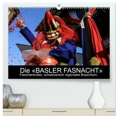 Cover BASLER FASNACHT - Faszinierendes, schweizerisch regionales Brauchtum. (hochwertiger Premium Wandkalender 2026 DIN A2 quer), Kunstdruck in Hochglanz