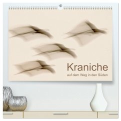 Kraniche auf dem Weg nach Süden (hochwertiger Premium Wandkalender 2026 DIN A2 quer), Kunstdruck in Hochglanz