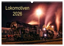 Cover Lokomotiven 2026 (Wandkalender 2026 DIN A3 quer), CALVENDO Monatskalender