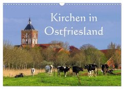 Cover Kirchen in Ostfriesland (Wandkalender 2026 DIN A3 quer), CALVENDO Monatskalender