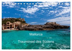 Cover Mallorca - Trauminsel des Südens (Tischkalender 2026 DIN A5 quer), CALVENDO Monatskalender