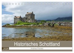 Historisches Schottland (Tischkalender 2026 DIN A5 quer), CALVENDO Monatskalender