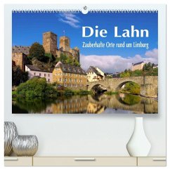 Die Lahn - Zauberhafte Orte rund um Limburg (hochwertiger Premium Wandkalender 2026 DIN A2 quer), Kunstdruck in Hochglanz