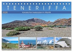 TENERIFFA Kanarischer Inselzauber im Atlantik (Tischkalender 2026 DIN A5 quer), CALVENDO Monatskalender TENERIFFA Kanarischer Inselzauber im Atlantik (Tischkalender 2026 DIN A5 quer), CALVENDO Monatskalender