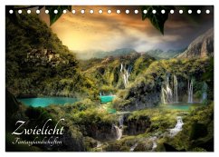 Zwielicht - Fantasylandschaften (Tischkalender 2026 DIN A5 quer), CALVENDO Monatskalender