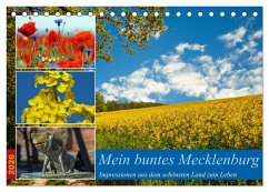 Cover Mein buntes Mecklenburg (Tischkalender 2026 DIN A5 quer), CALVENDO Monatskalender