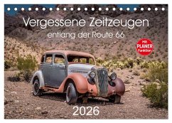 Cover Vergessene Zeitzeugen entlang der Route 66 (Tischkalender 2026 DIN A5 quer), CALVENDO Monatskalender
