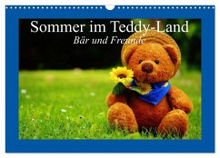 Sommer im Teddy-Land. Bär und Freunde (Wandkalender 2026 DIN A3 quer), CALVENDO Monatskalender