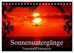 Sonnenuntergänge ¿ Traumhafte Farbspiele (Tischkalender 2026 DIN A5 quer), CALVENDO Monatskalender