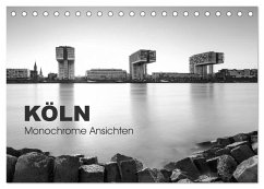 Köln - monochrome Ansichten (Tischkalender 2026 DIN A5 quer), CALVENDO Monatskalender