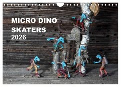 Cover Micro Dino Skaters 2026 (Wandkalender 2026 DIN A4 quer), CALVENDO Monatskalender