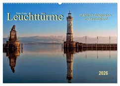 Cover Leuchttürme - maritime Wegweiser in Deutschland (Wandkalender 2026 DIN A2 quer), CALVENDO Monatskalender