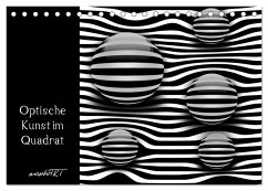 Optische Kunst im Quadrat (Tischkalender 2026 DIN A5 quer), CALVENDO Monatskalender Optische Kunst im Quadrat (Tischkalender 2026 DIN A5 quer), CALVENDO Monatskalender
