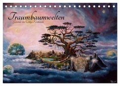 Cover Traumbaumwelten - Gemälde von Conny Krakowski (Tischkalender 2026 DIN A5 quer), CALVENDO Monatskalender