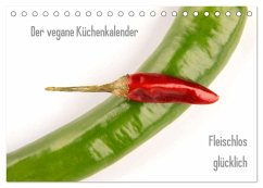 Der vegane Küchenkalender (Tischkalender 2026 DIN A5 quer), CALVENDO Monatskalender