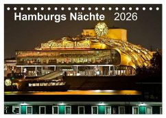 Hamburgs Nächte (Tischkalender 2026 DIN A5 quer), CALVENDO Monatskalender