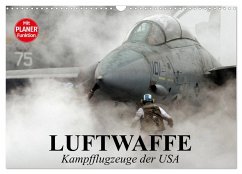 Cover Luftwaffe. Kampfflugzeuge der USA (Wandkalender 2026 DIN A3 quer), CALVENDO Monatskalender