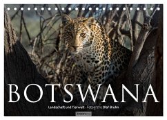 Botswana - Landschaft und Tierwelt (Tischkalender 2026 DIN A5 quer), CALVENDO Monatskalender