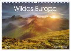 Cover Wildes Europa 2026 (Wandkalender 2026 DIN A3 quer), CALVENDO Monatskalender