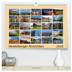 Heidelberg Views - Heidelberger Ansichten (hochwertiger Premium Wandkalender 2026 DIN A2 quer), Kunstdruck in Hochglanz Heidelberg Views - Heidelberger Ansichten (hochwertiger Premium Wandkalender 2026 DIN A2 quer), Kunstdruck in Hochglanz