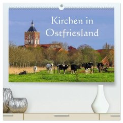 Kirchen in Ostfriesland (hochwertiger Premium Wandkalender 2026 DIN A2 quer), Kunstdruck in Hochglanz Cover Kirchen in Ostfriesland (hochwertiger Premium Wandkalender 2026 DIN A2 quer), Kunstdruck in Hochglanz