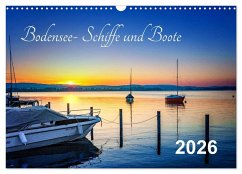 Cover Bodensee-Schiffe und Boote (Wandkalender 2026 DIN A3 quer), CALVENDO Monatskalender