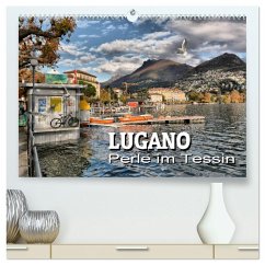 Cover Lugano - Perle im Tessin (hochwertiger Premium Wandkalender 2026 DIN A2 quer), Kunstdruck in Hochglanz