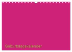 Cover Bastel-Geburtstagskalender pink / Geburtstagskalender (Wandkalender 2026 DIN A3 quer), CALVENDO Monatskalender